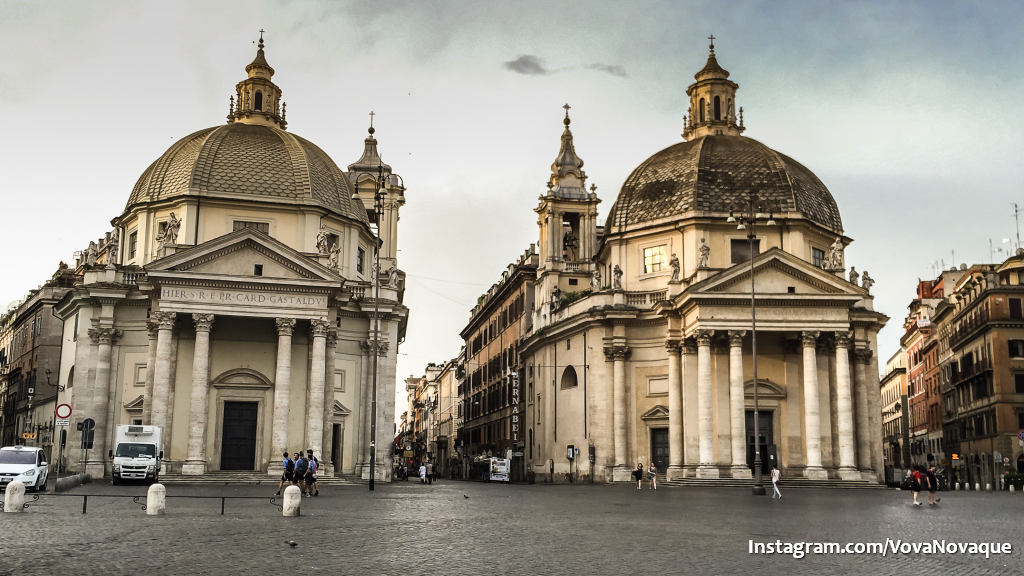 Piazza del Popollo in Rome