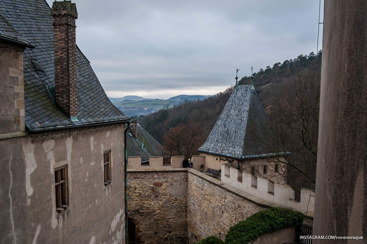 Walls of Karlstejn castle