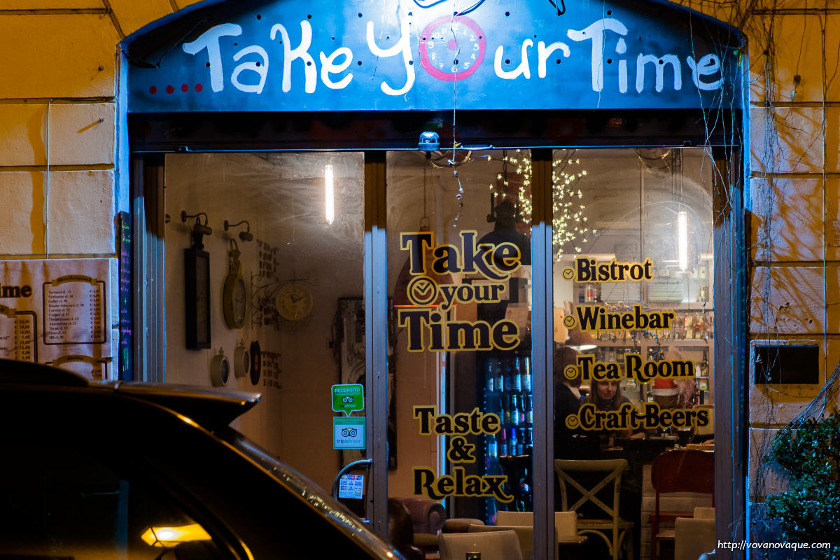 Take Your Time bistro in Rome