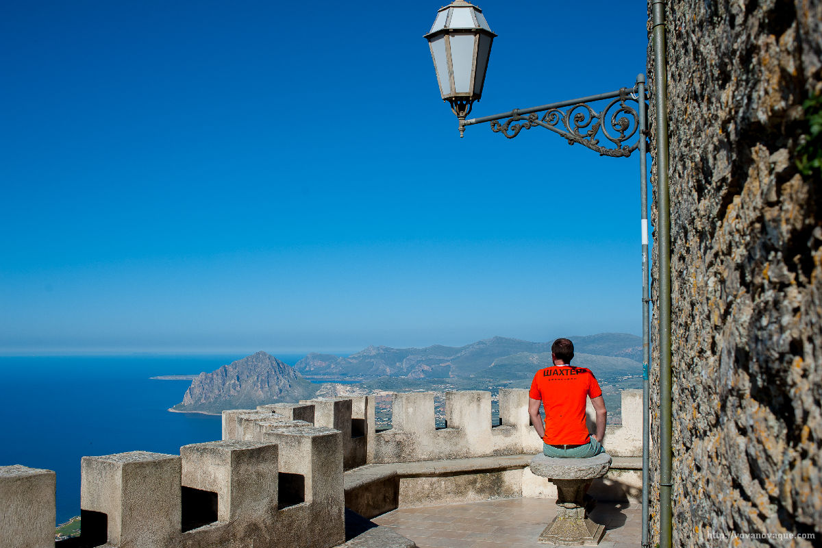 Views from Erice mountain in Trapani