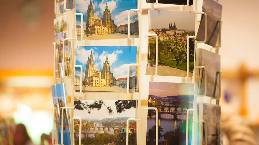 Post cards in Prague where to buy