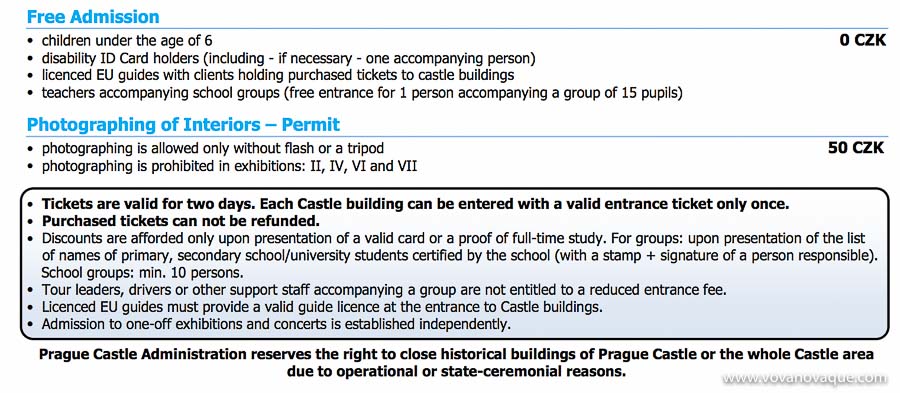 Ticket to Prague Castle