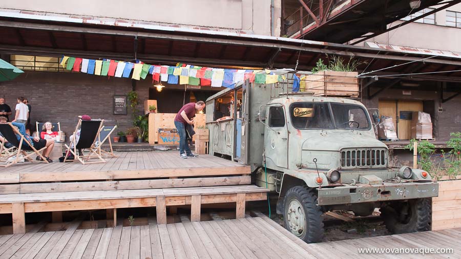 Open Air Cinema in the Rail Yard Nákladové nádraží Žižkov