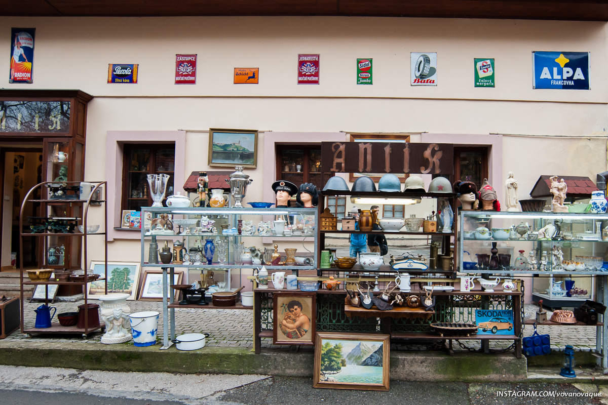 Antique market in Karlstejn