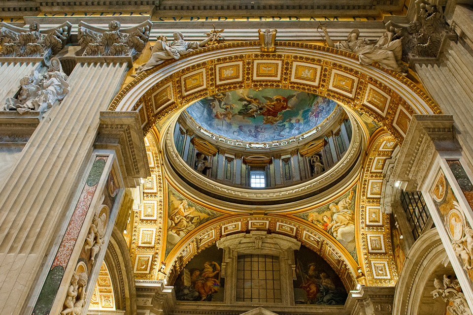 ceiling in St Peter's basilica