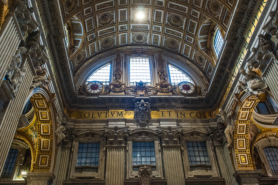 ceiling in St Peter's basilica Vatican