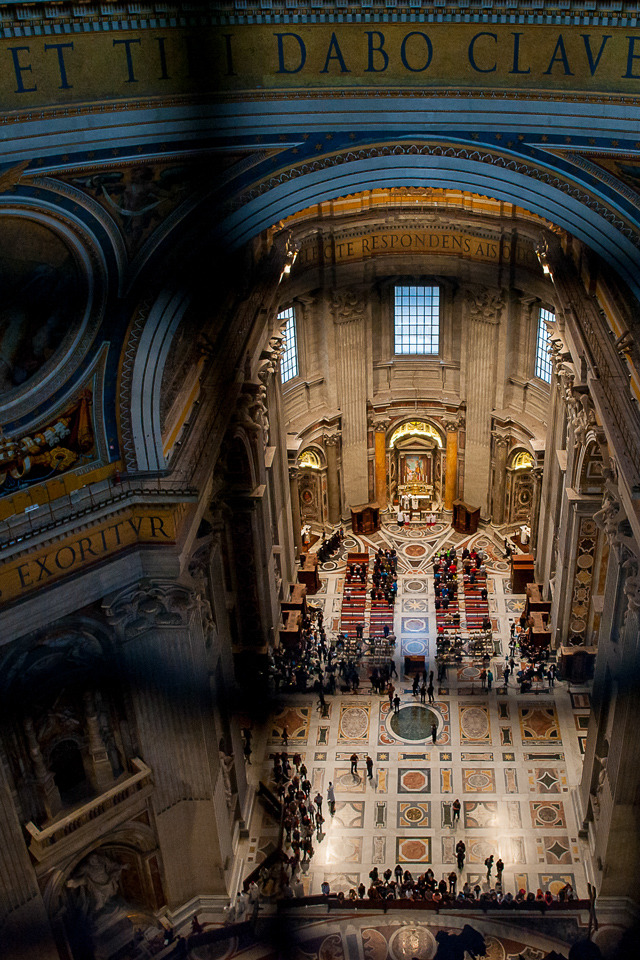 Roof of St Peter's Basilica in Vatican