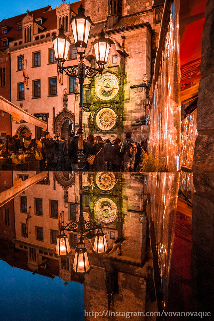 Photo of street lights in Prague