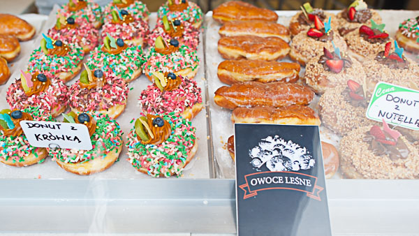 Donuts in Wroclaw shop