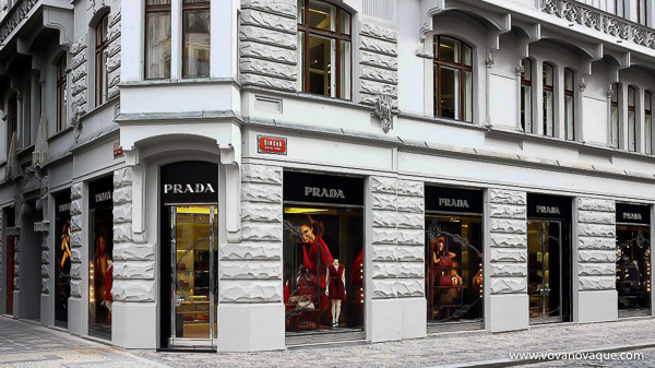 Pařížská street in Prague Prada