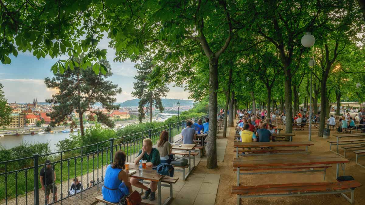 Summer in Prague activities beer gardens