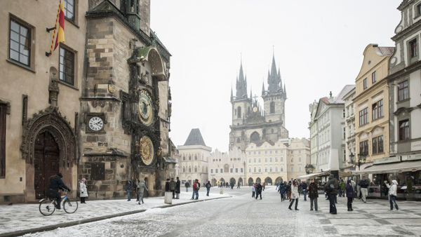 Winter in Prague january