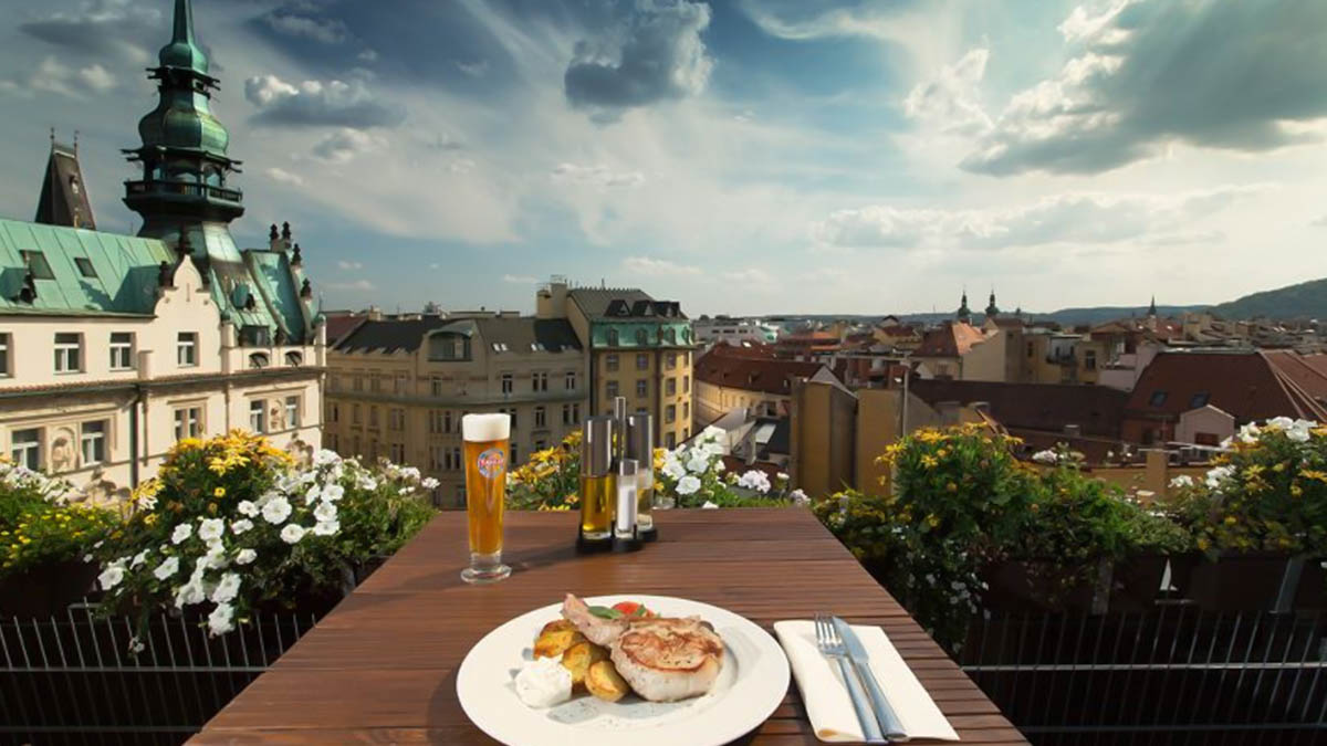 best rooftop bars and restaurants in Prague