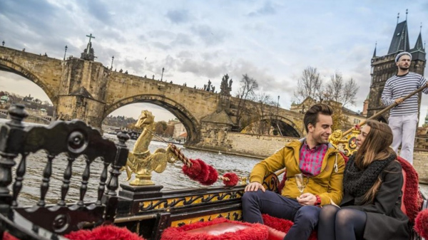 Venetian Gondola boat cruise in Prague