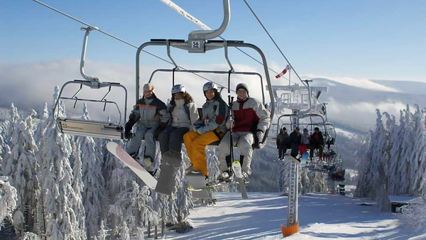 Liberec Ski resort winter