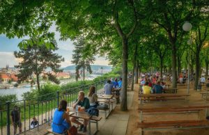 beer gardens in Prague