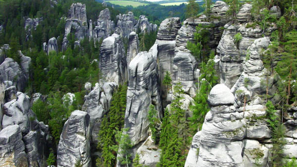 Adrspassko-teplicke rocks from above